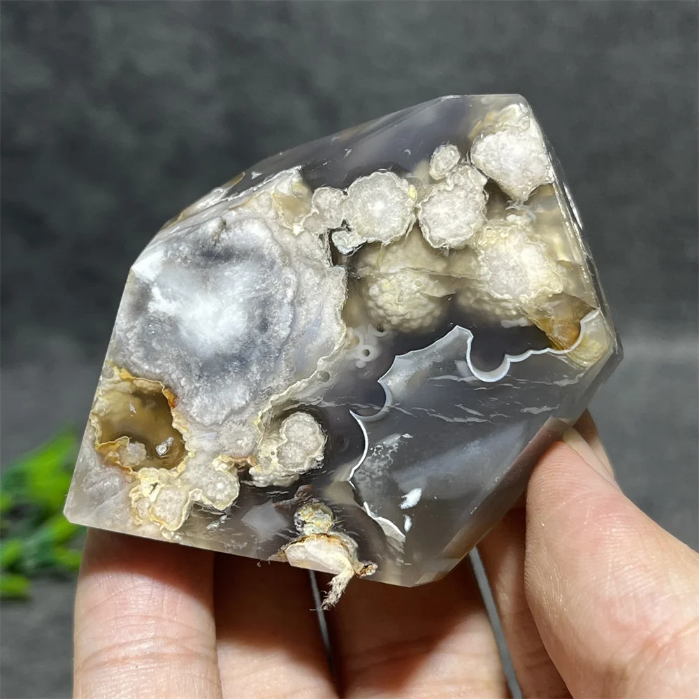 Цветок агат свободная форма искусственная фантазия украшение для дома сырьевая