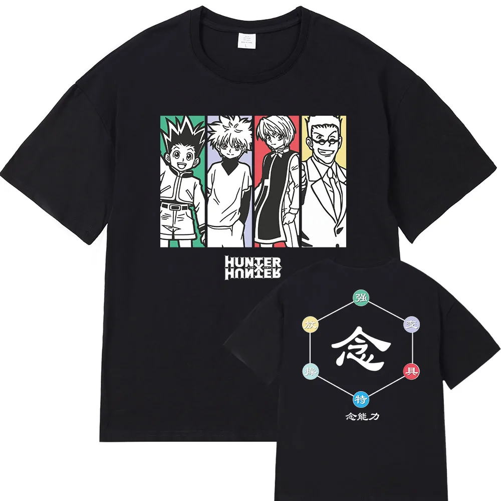 Аниме Hunter x футболка Killua Gon одежда топы футболки Camiseta |