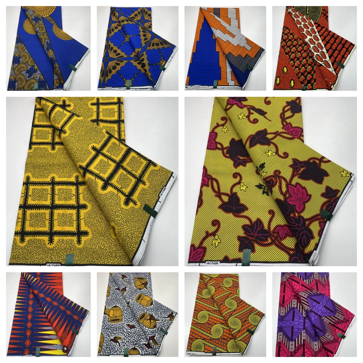 

New 100% Cotton African Original Real Wax Fabric 2023 Veritable Ankara Print Wax Fabric For Wedding Dress Tissue Wedding Dress