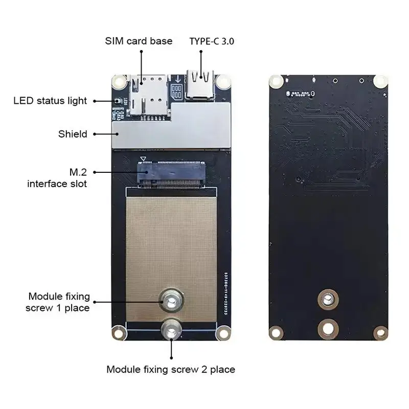 Фото Промышленная плата адаптера 5G 4G NGFF M.2 к USB Type-C для Quectel RM521F-GL RM520N-GL RM510Q-GL RM530N-GL RM500Q-GL RM502Q-AE №3