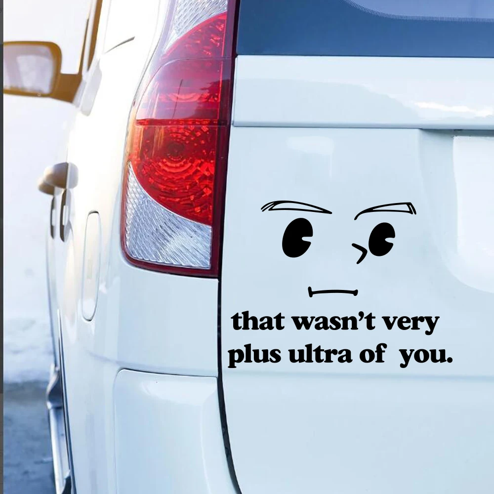 

Мультяшный аниме герой Автомобильная Наклейка для бампера заднего окна ветрового стекла забавная вдохновляющая Цитата автомобиль винилов...