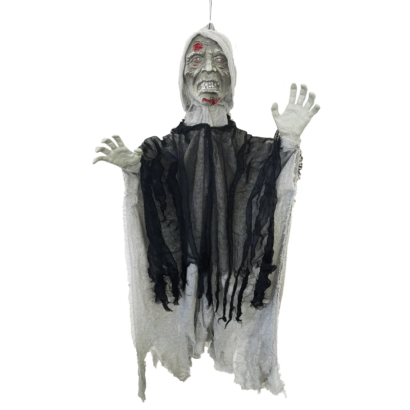 Подвижные суставы реалистичный страшный крик подвесной призрак на Хэллоуин с