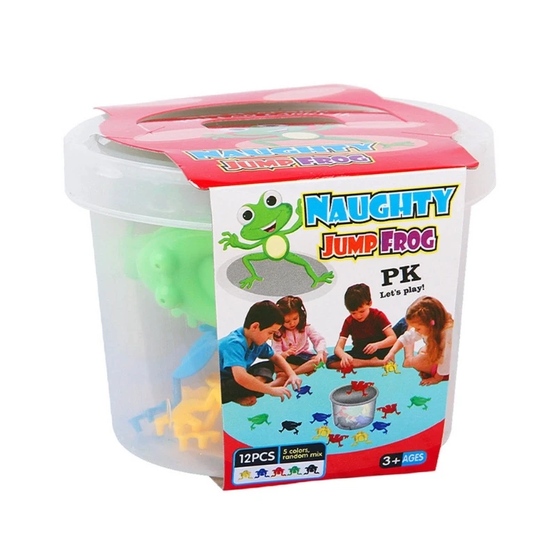 

12 Pieces for FROG Jumping Frogs Toy Plastic Frogs Party Favor for Kids E65D