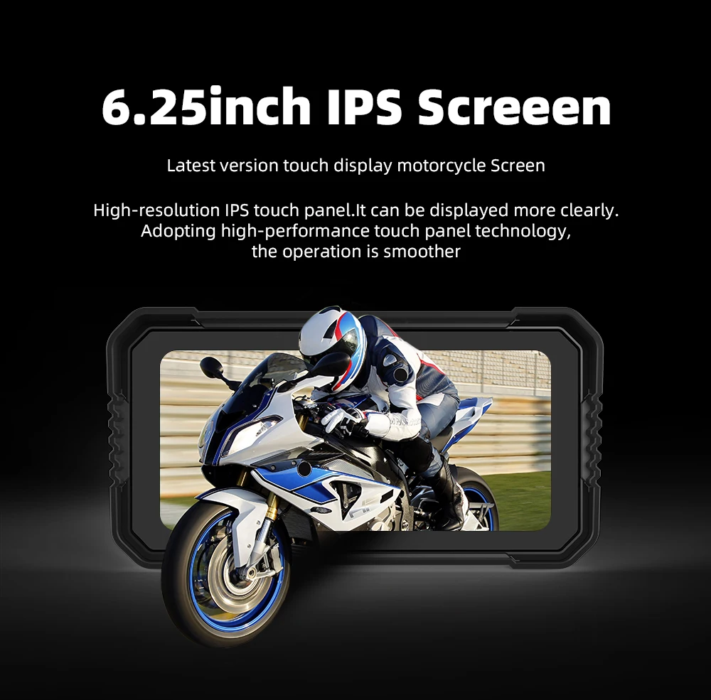 Аксессуары для двигателей EKIY 6 25-дюймовый беспроводной Carplay и Android авто мотоциклы