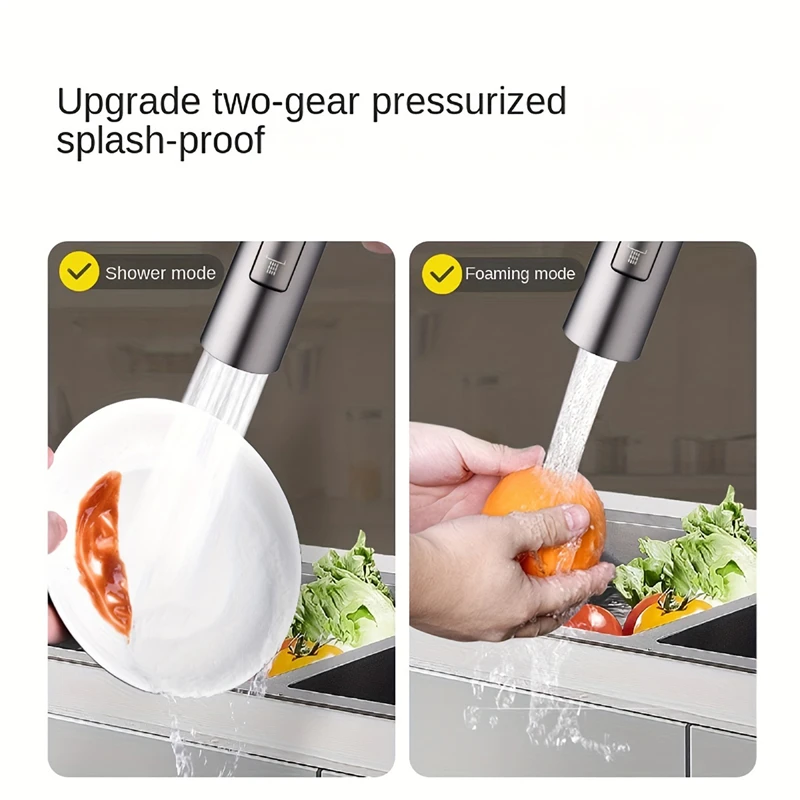 Универсальный металлический вращающийся смеситель для кухонной мойки: