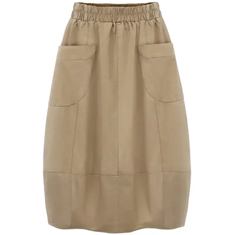 Большие размеры 2023 осень 4XL свободная женская юбка повседневные женские юбки с