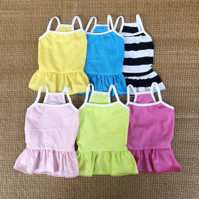 

Pet Dress For Dog Little Small Yellow Blue Puppies Animal Tutu Wedding Party Skirt Clothes For Chihuahua Teddy Pomeranian
