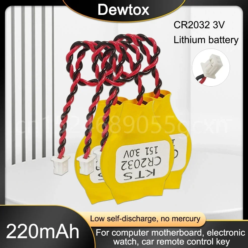Dewtox CR2032 3 В материнская плата CMOS полоса литиевая батарея для автомобиля пульт
