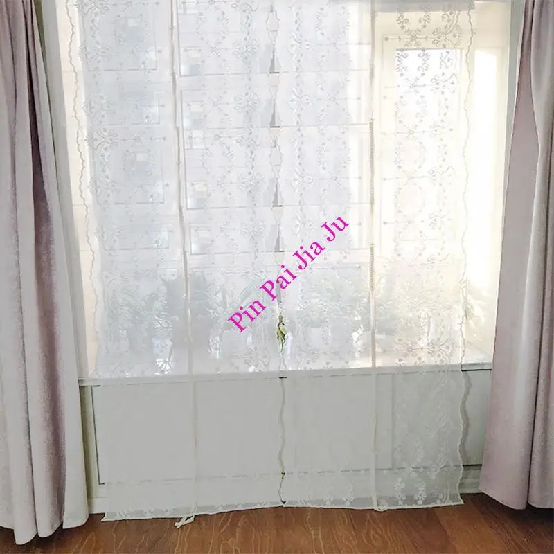 Современные белые вышитые цветы вуаль прозрачная тюль для спальни гостиной окна