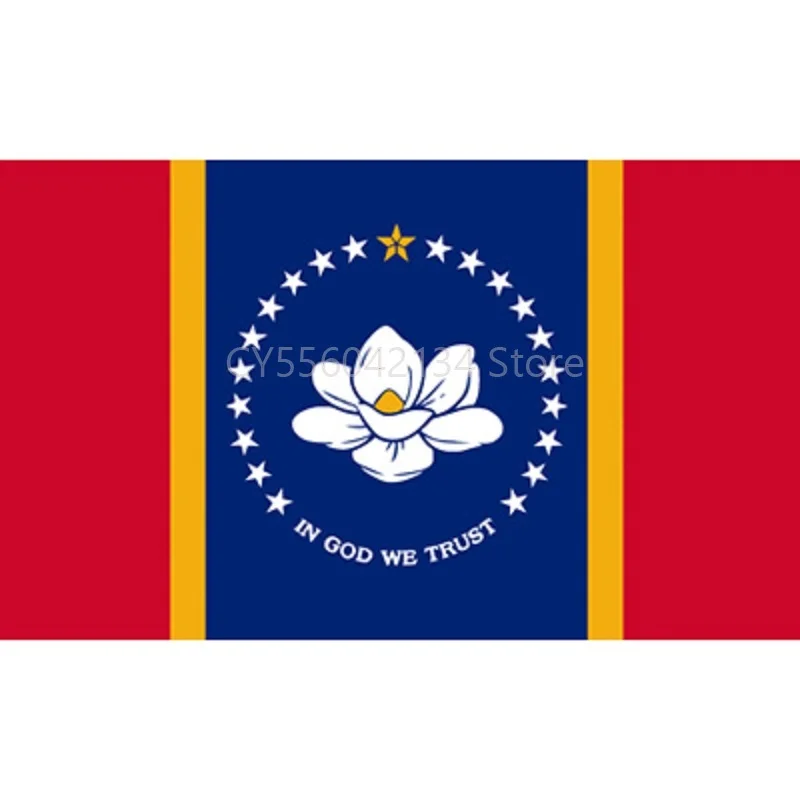 

New Missippi flag Home Decoration Outdoor Decor Polyester Banners and Flags 90x150cm 120x180cm