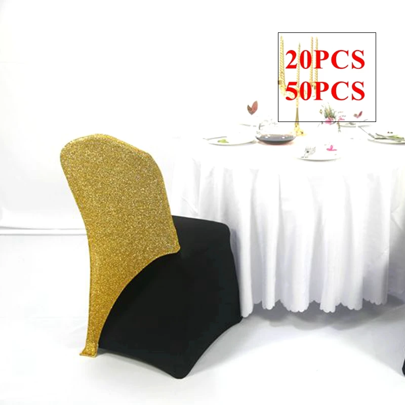 New Design Sequin Chair Cap Hood For Spandex Chair Cover Wedding Event Party Decoration
