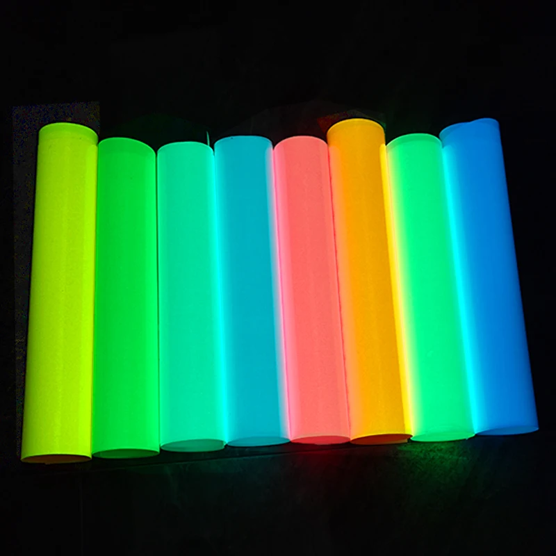 

0.2mm Luminous Heat Press Machine Vinyl True PU Film Magic-Color Rainbow Reflective Film For Textile T-Shirt Glass 30x137cm Roll
