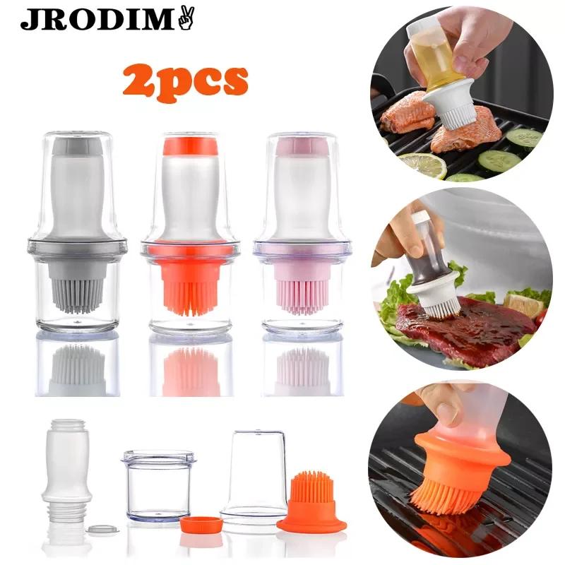 Kitchen Gadgets BBQ Tools Accessories Barbecue Oil Brush Silicone Oil Bottle Brush BBQ Baking Honey Oil Butter Pastry Brushes