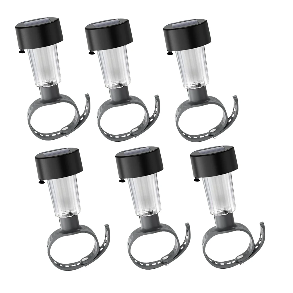 6-пакет солнечных светильников для бассейна в рамке надземных бассейнов