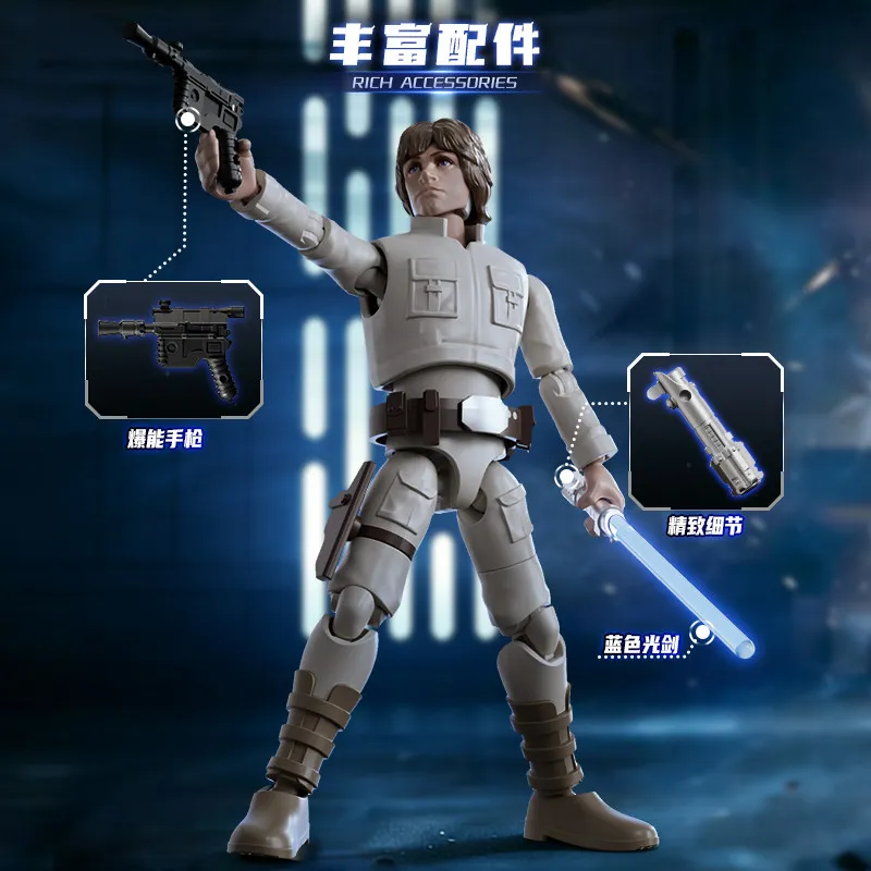 Фото Игрушка-конструктор BLOKEES Star Wars: Дарт Вейдер, Люк Скайуокер, Принцесса Лея, Сэндтугр – подарок для коллекционеров №4