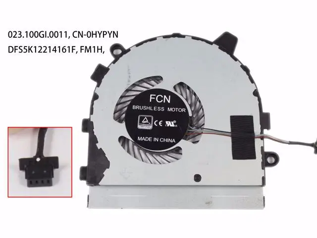 

FCN DFS5K12214161F FM1H CN-0HYPYN DC 5V 0.50A 4-Wire Server Laptop Cooler Fan