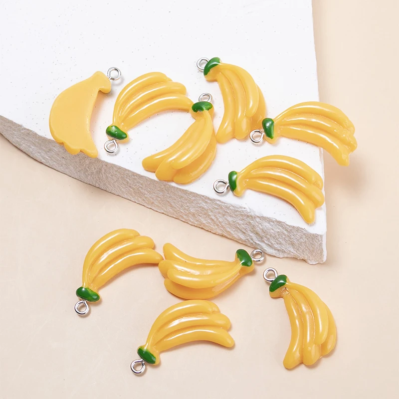 10 шт./упаковка подвески-бананы