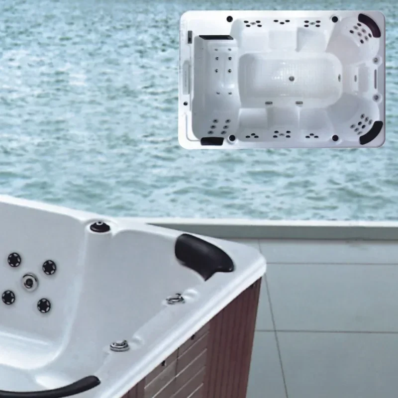 8-местный спа-джак для плавания акриловый бассейн гидротерапевтический спа