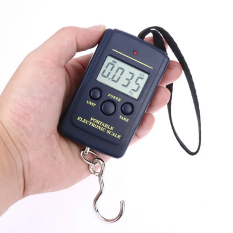 

Portable Pocket Scales 40kg 10g Mini Electronic Digital Scale Hanging Fishing Hook Pocket Luggage Weighing Scale