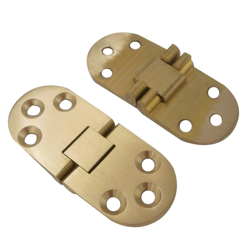 

2pcs Solid Brass Flap Hinge Six Hole Table Flat