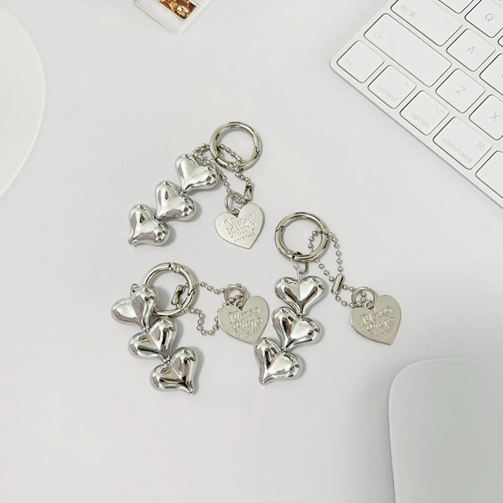 Модный брелок для ключей с бисером в форме сердца Многофункциональный шнурок