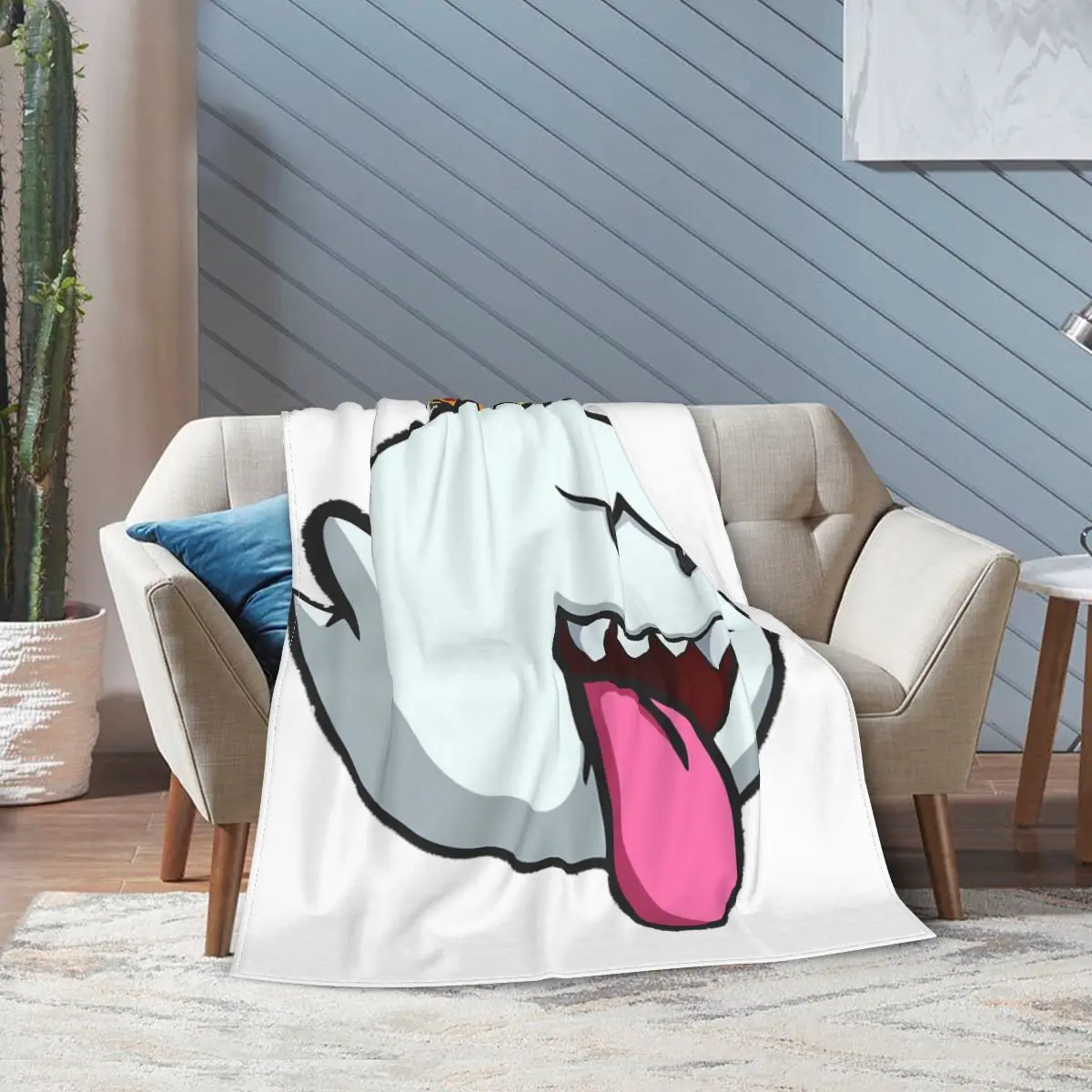 Одеяло мягкое Фланелевое King Boo покрывало 46 плюшевое для кровати гостиной пикника