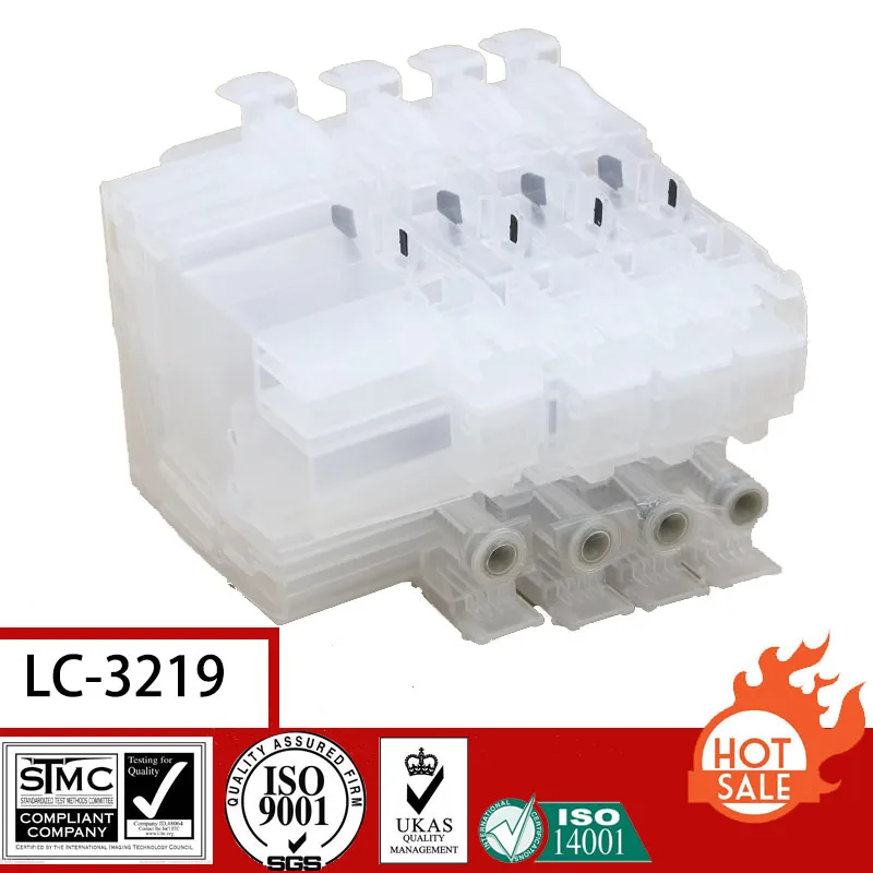 Совместимый пустой многоразовый картридж для Brother LC3219 3219 LC3217 3217 с чипом сброса