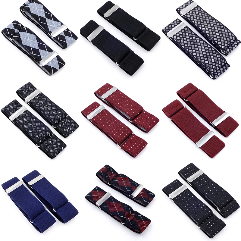 

1Pair Fashion Arm Band Hold Up Men Shirt Adjustable Armband Sleeve Garter Bartender Cuff Holder High Density Elastic Band