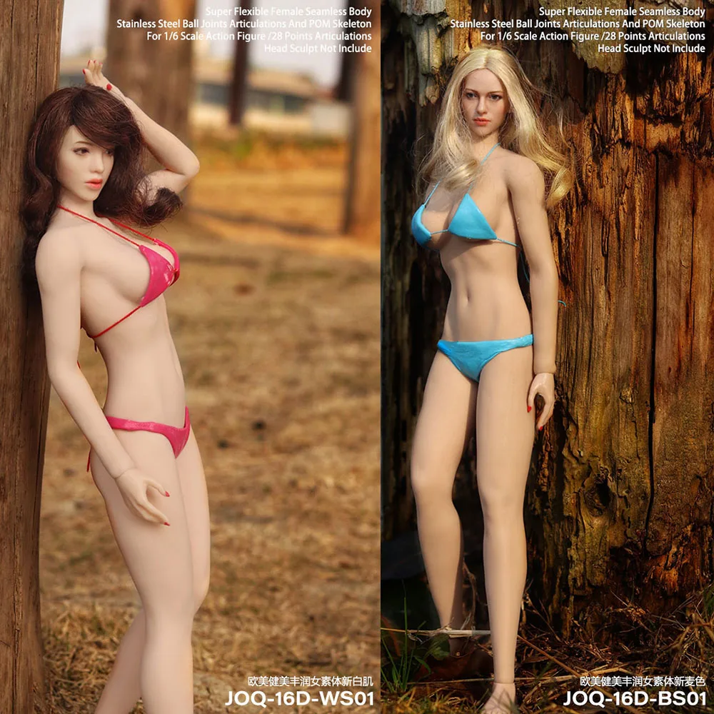 

1/6 Women Soldier Body Europe Plump Sexy Super Flexible Female Seamless Body For 12'' Action Figure Jiaou Doll Joq-16D-Ws01