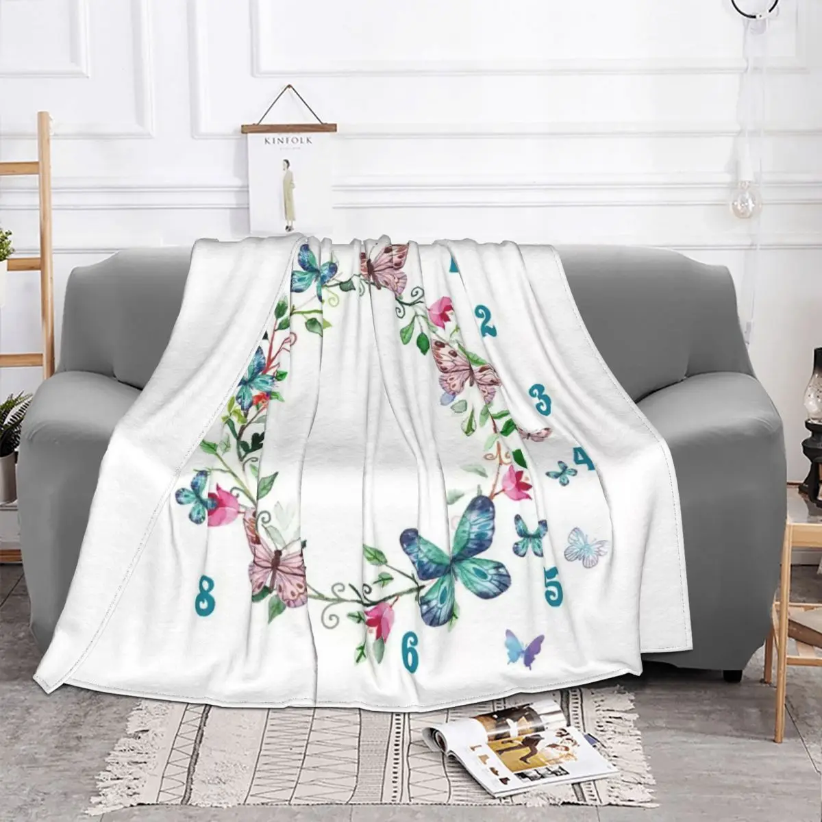 

Вельветовое Детское покрывало Milestone, многофункциональное теплое покрывало для кровати, автомобиля