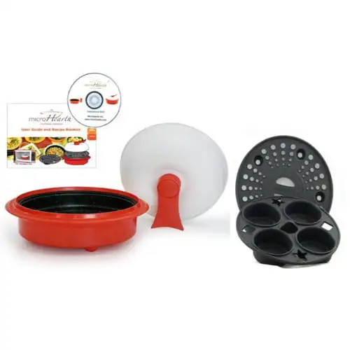 

4-Piece 1.5 Qt. Microwave Cookware Everyday Pan Set