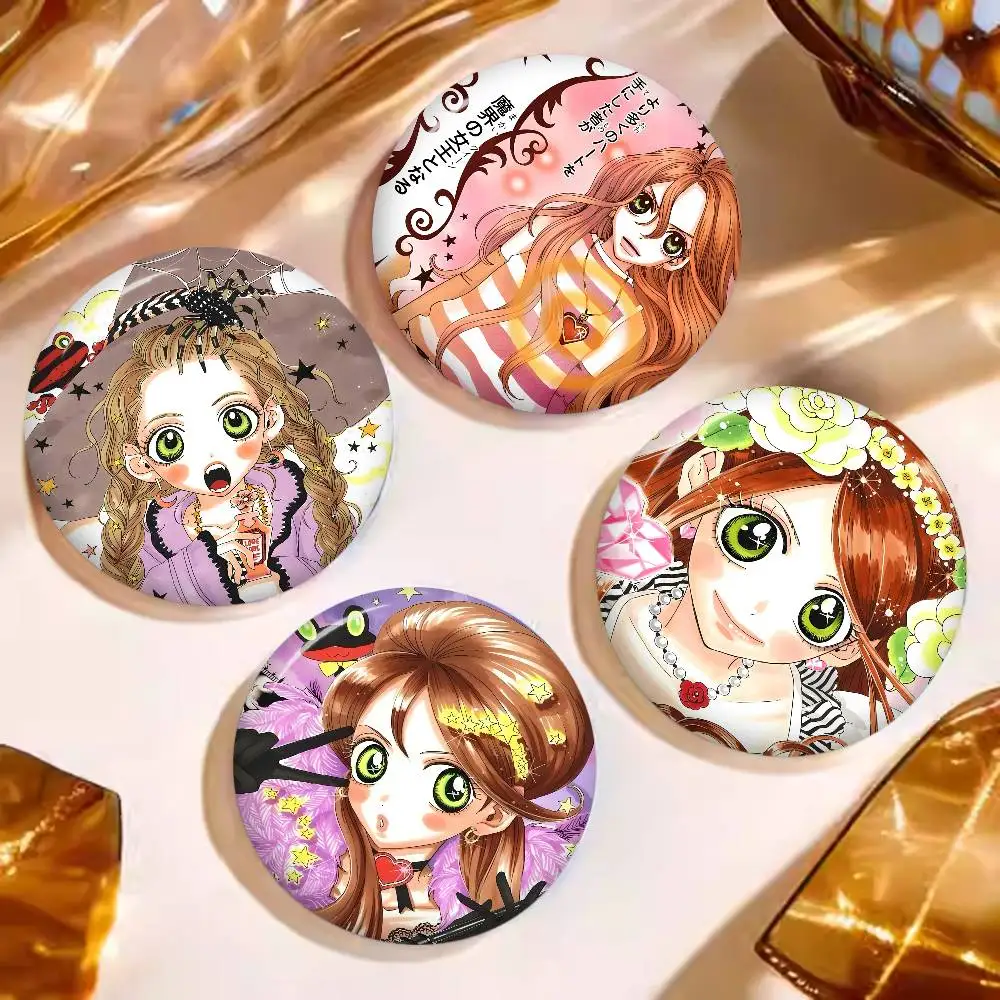 Фото Аниме-значок Sugar Sugar Rune 58 мм, милая аниме-фигурка, значок-иконка, брошь ручной работы из жести для рюкзака, одежды, украшение на грудь, подарки №4