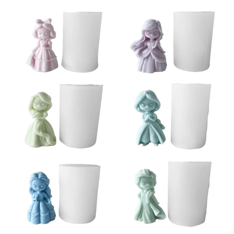 

Princess Mold Girls Epoxy Resin Casting Molds for DIY Crafts,,Soap