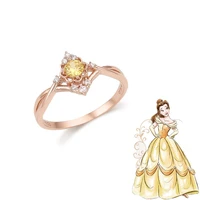 cartoon disney princess at the run ring european and american style ring opening accessories dream princess gift for girlfriend