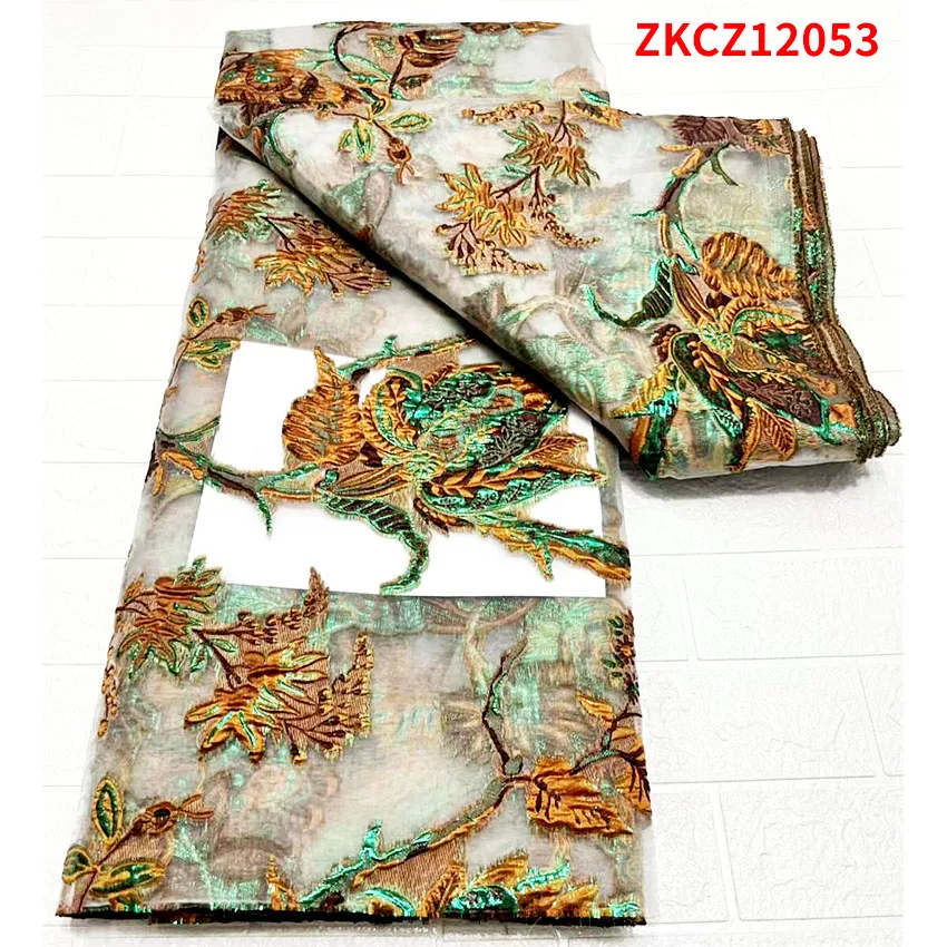 

Big Promotion Ankara ​French Net Mesh Sequins Textiles Sewing Clothes ZKCZ12053