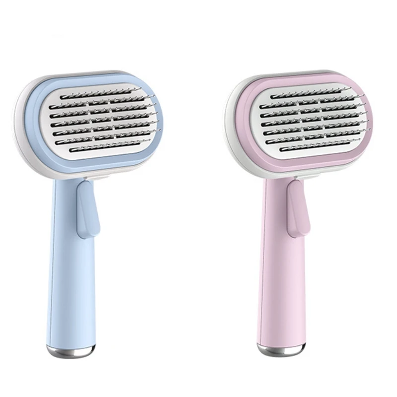 

Self Cleaning Slickers Brush Grooming Comb Massage Brushes Keeping Fur Healthy