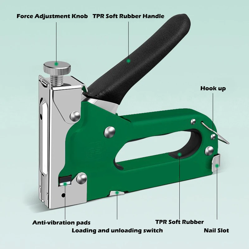 Пневматический Пистолет Для Гвоздей Ручной Деревообрабатывающий Степлер Может