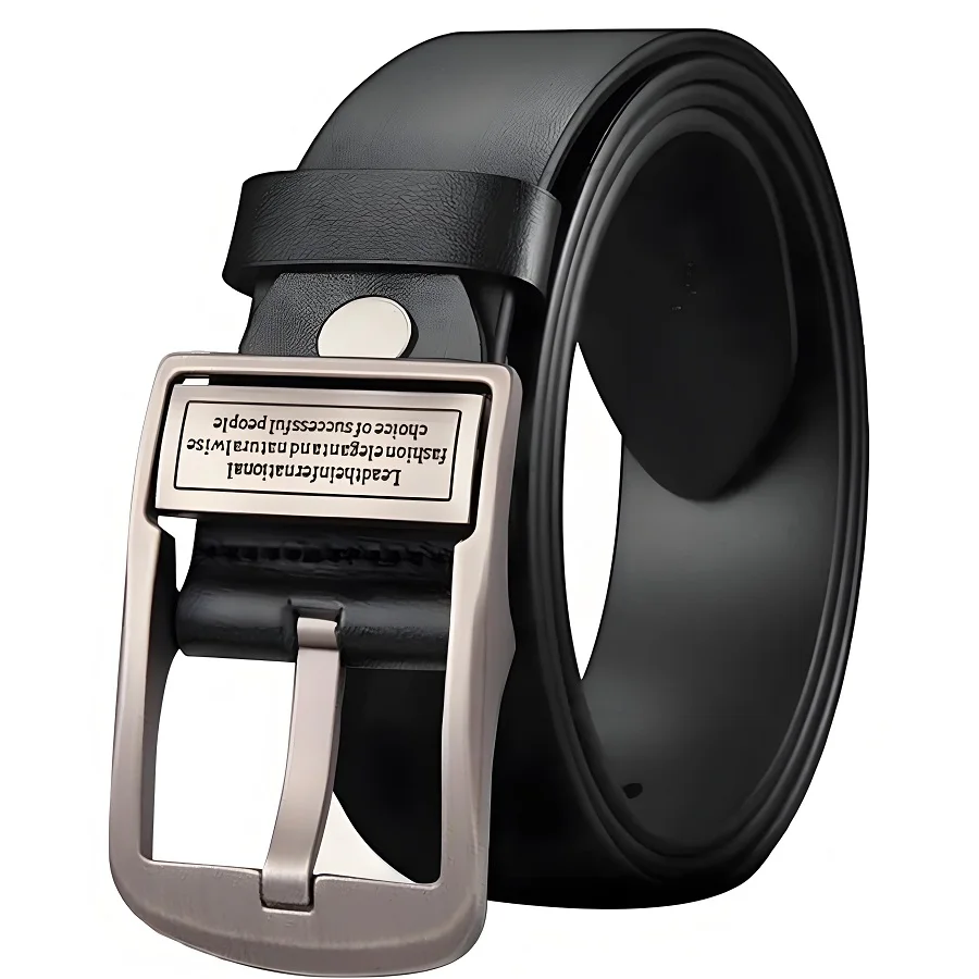 Новый кожаный мужской ремень модный металлический сплав с пряжкой для взрослых