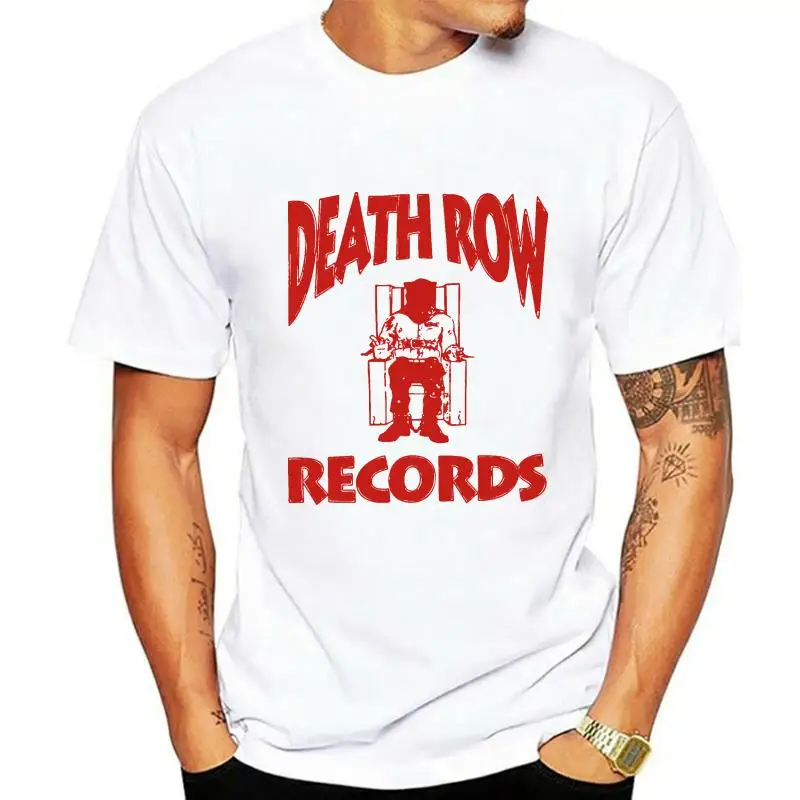 Death Row Records Enregistrement Etiquette Logo Rouge T Shirt Officiel