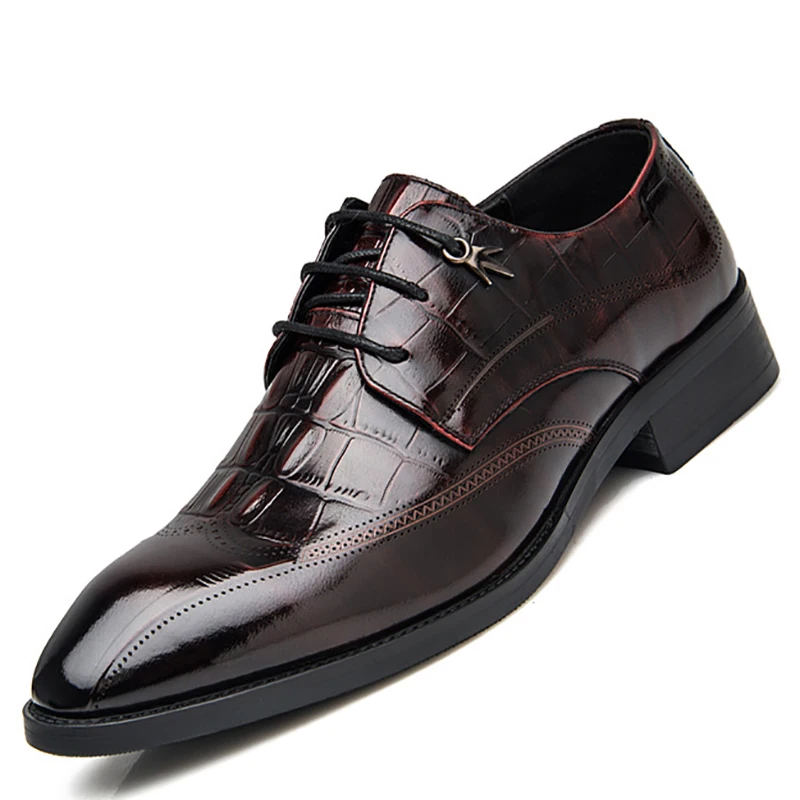 

Men's First Layer Cowhide Business Leather Shoes Fashion British Casual Shoes Wear-resistant And Comfortable Dress Shoe