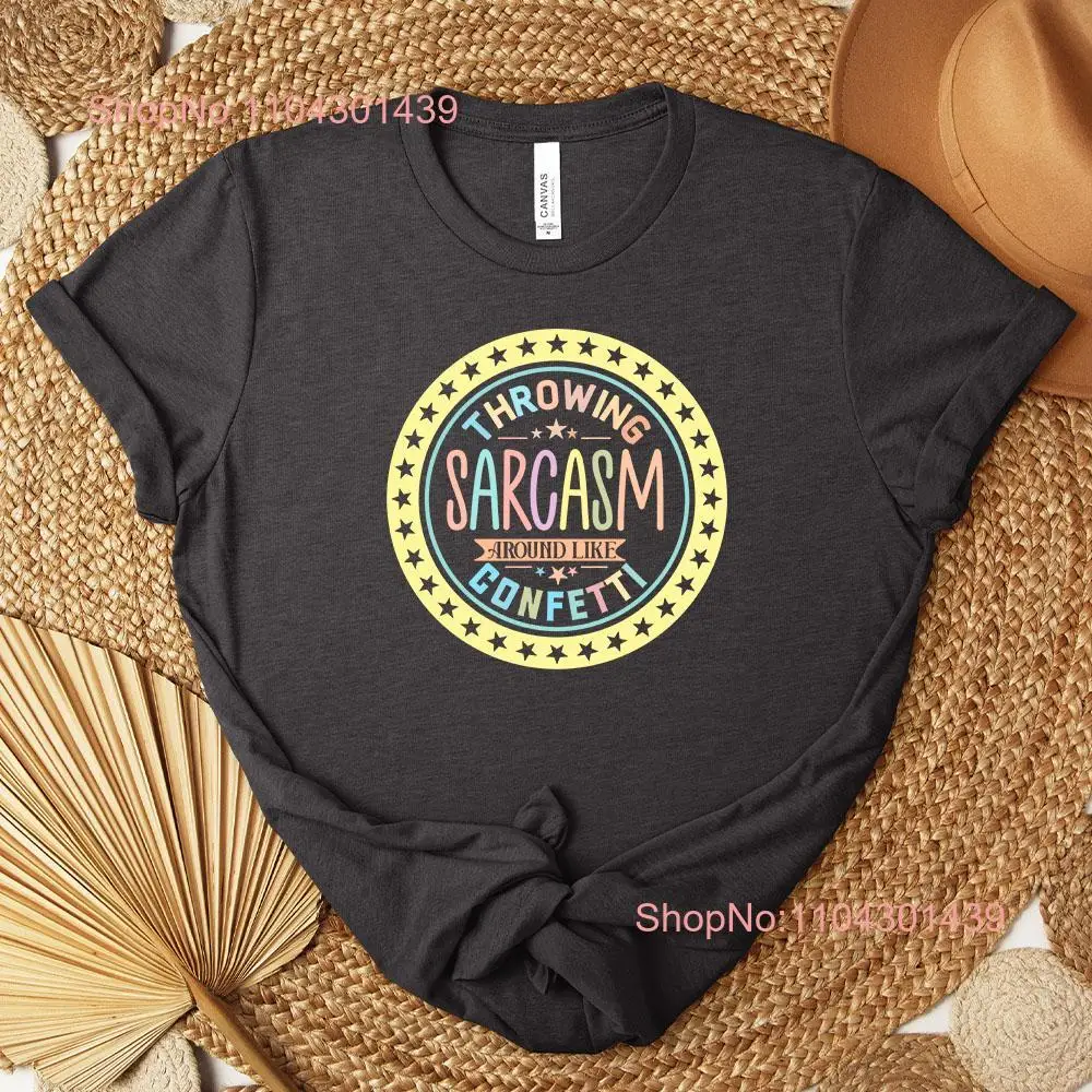 Саркастическая забавная футболка с саркастическим конфетти забавный чулок