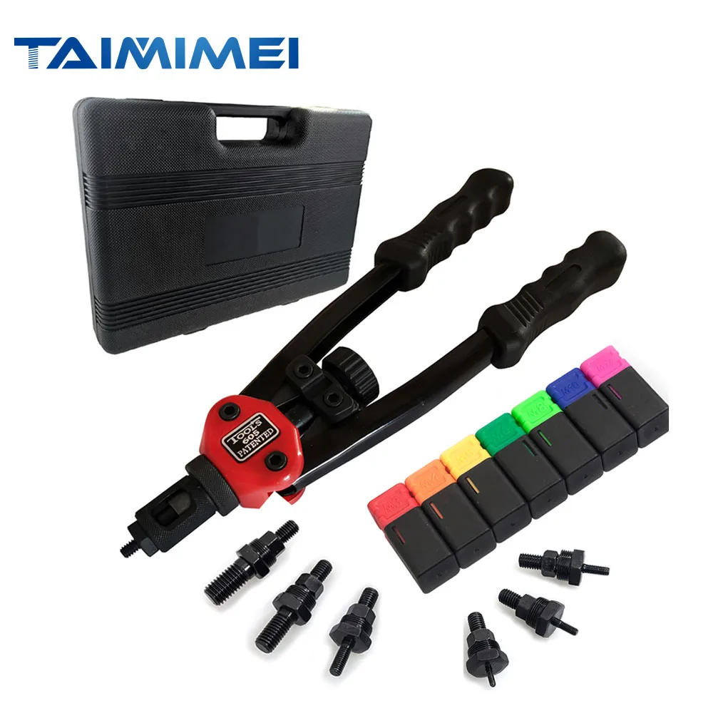 

Набор заклепок TAIMIMEI, профессиональный заклепочник с оправками