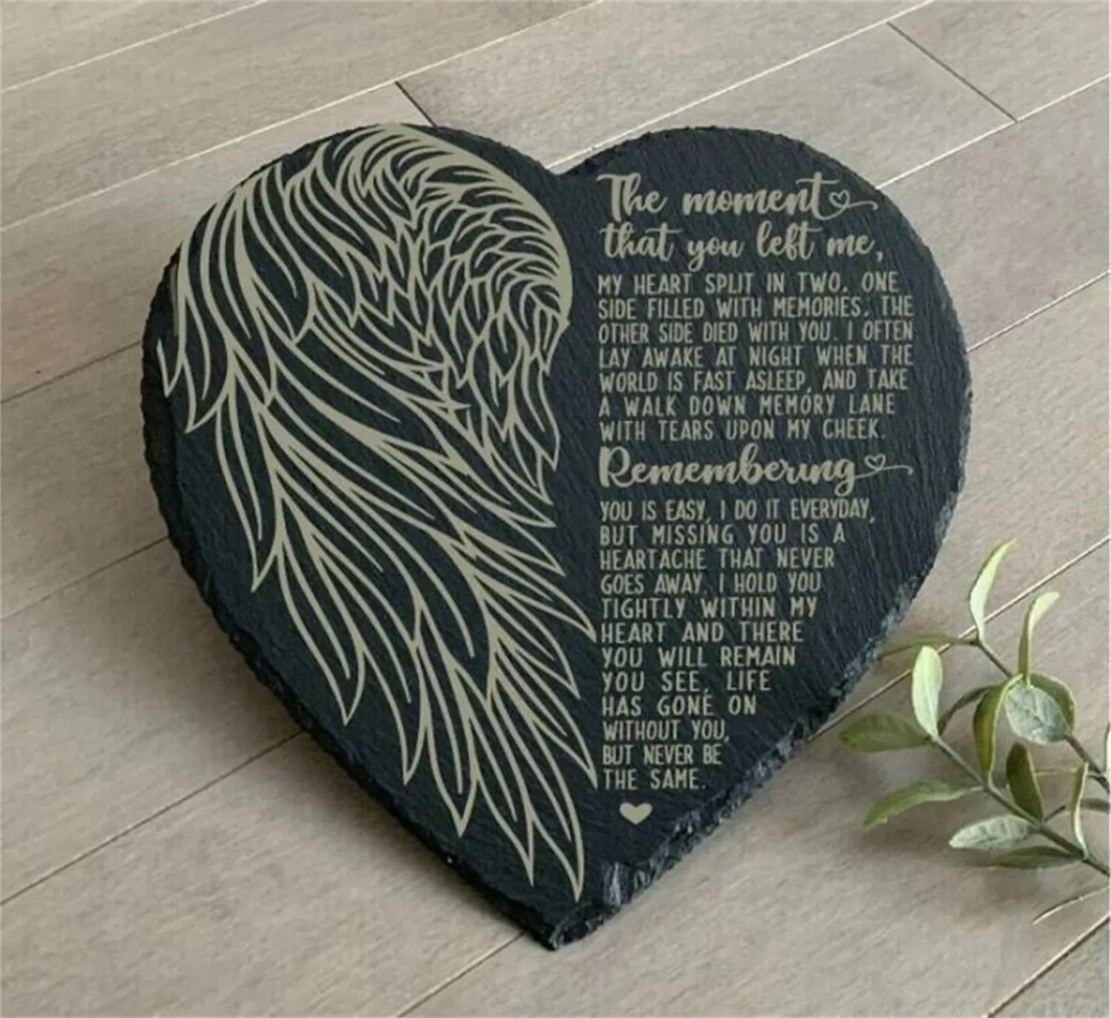 

Heart Shape Memorial Stone Grave Decorations Carved Stone Reminders Sympathy Bereavement Gift To Commemorate The People We Love