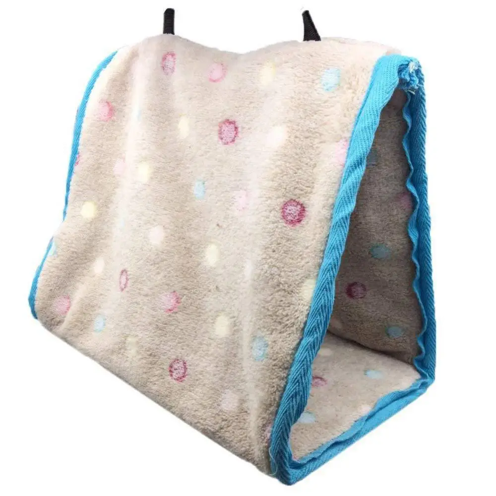 

Soft Pet Bird Warm Hammock Nest Hanging House Perch Cage Plush Bed Toy