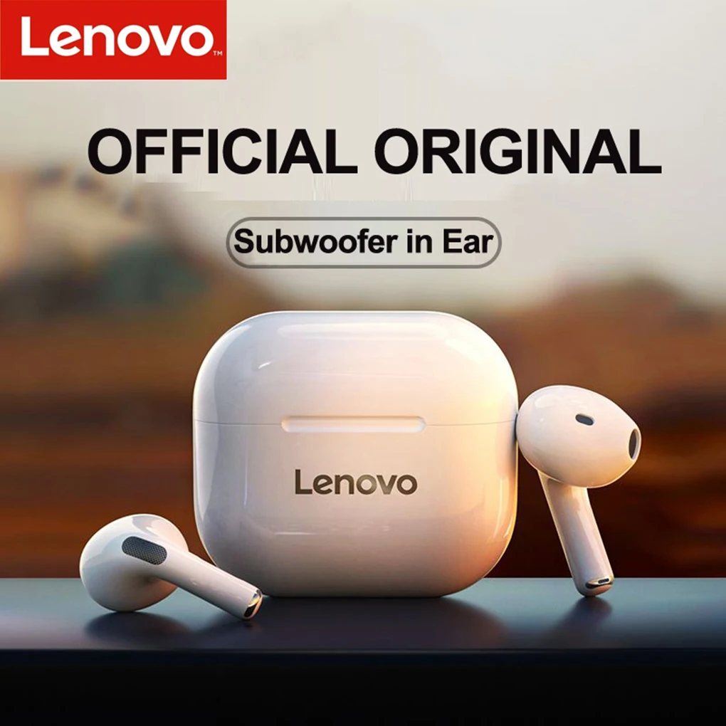

NEW Original Lenovo LP40 TWS Earphone Bluetooth 5.0 Dual Stereo Noise Reduction Bass Touch Control Long Standby Sport Earbuds
