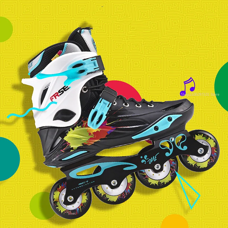

Inline Skates Professional Slalom Skate Adult Roller Skating Shoes Retractable Roller Skates Led Wheels Adjustable Rollers Homme