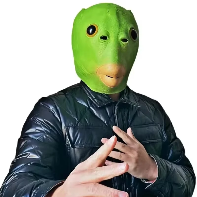 

Маска зелёная рыба ПВХ