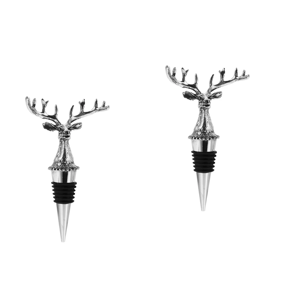 

Bottle Stopperstoppers Champagne Metal Whiskey Plug Vintage Coolstainless Wedding Practical Christmas Cork Elk Antlersilicone