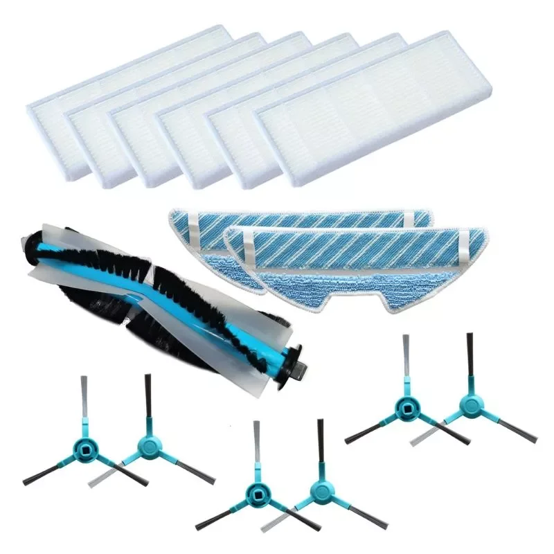 

1 Set Vacuum Cleaner Spare Part Roller Brush Hepa Filter Mop for Conga 1290/1390