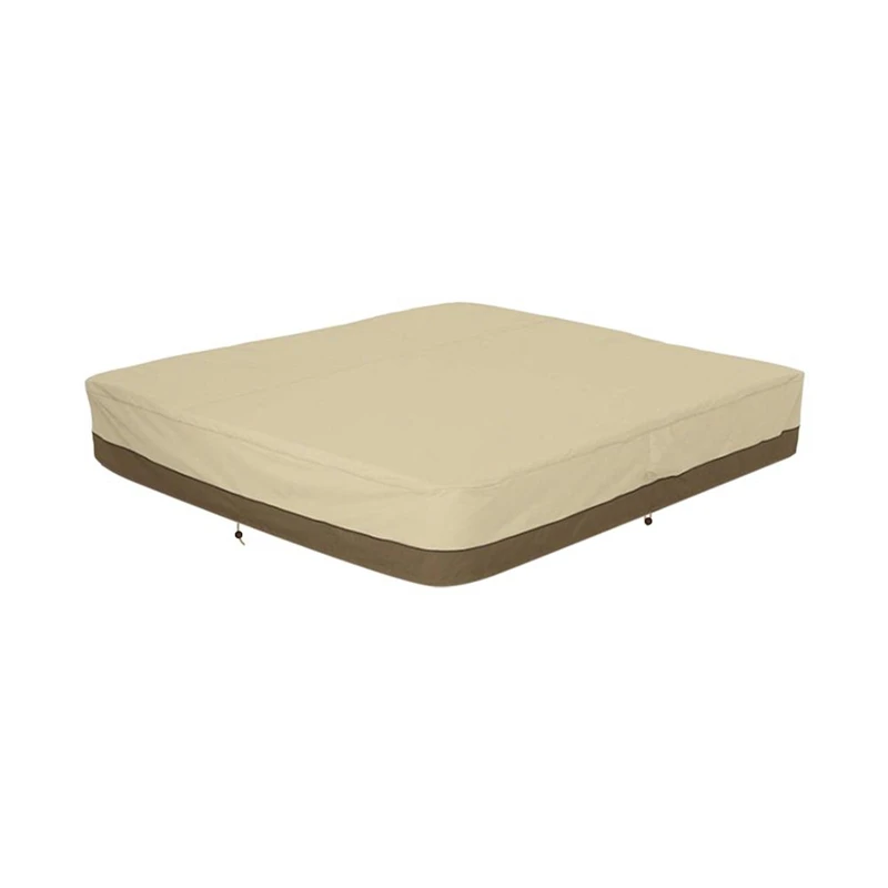 

Outdoor Courtyard SPA Bathtub Swimming Pool Dust Cover Square Hot Tub Cover Waterproof Canopy Cover